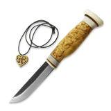 Wood Jewel - Carving knife 105 + heart pendant, Lamnia Edition