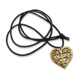 Wood Jewel - Heart pendant, Lamnia Edition