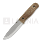 Work Tuff Gear - Forester Gen 3 K329, scandi, two tone satin, canvas micarta, black kydex