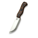 Work Tuff Gear - Nomad Bushcrafter K329, scandi, stonewashed, tiger camo G10, white liner