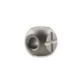 Zyac Knives - Square Cross Pattern Lanyard Bead, beadblast