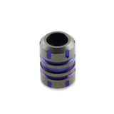 Zyac Knives - Titanium Lanyard Bead/Knife Bead in Barrel Shape, син