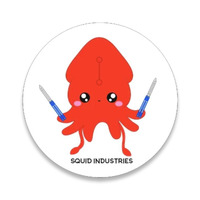 Squid Industries - Squiddly the Kawaii Squid Sticker