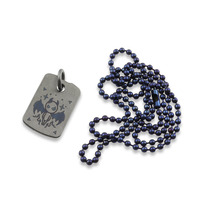 Audacious Concept - Dog Tag Pendant - Titanium S/W - Demon (One Side)