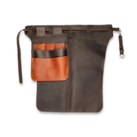 Leather Work Apron and Tool Belt Pouch Set