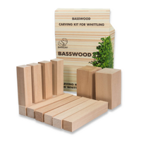 BeaverCraft - Wood Carving Blocks set 12pcs Basswood