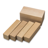 BeaverCraft - Wood Carving Blocks set 5pcs Basswood
