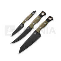 3 Piece Kitchen Knife Set OD Green G10