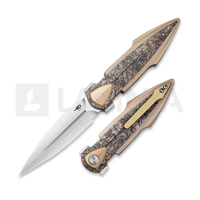 Bestech - IKA Dagger - Hand Rubbed Satin - CF, Dark Matter Copper