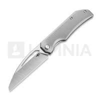 Bestech - Mini Taipan - Vertical Satin+Flat Satin - Titanium, Beadblasted