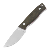 Skinner 90 Elmax Flat, green micarta
