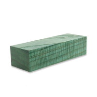 Stabilized Curly white ash - Teal green