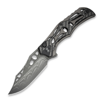 Biophase Damascus, Gray Aluminum/CF/Black G-10