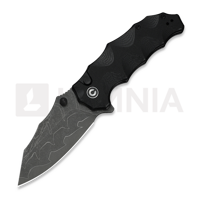 Natterjack Damascus, Milled Black G-10