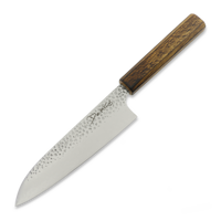Santoku VG10 San Mai, Red Oak
