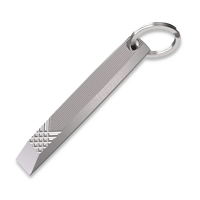 Flytanium - Flybar Keychain Prybar - Titanium Stonewash