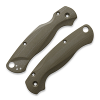 Lotus OD Green G-10 Scales for Spyderco PM2 Knife
