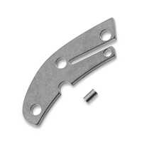Flytanium - Titanium Backspacer for Spyderco Delica - Stonewash