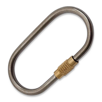 Flytanium - Titanium Oval Keyring with Screw Closure