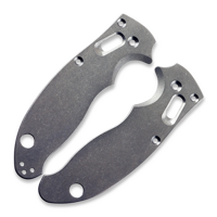 Flytanium - Titanium Scales for Spyderco Manix 2 - Antique Stonewash