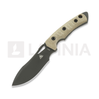 Tier1-Mini, Micarta Natural - Black Liner, PVD