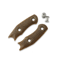 Handle kit for GMF1, burlap micarta