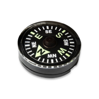 Button Compass Large, negru