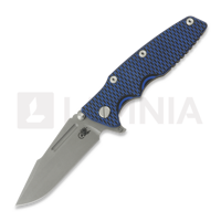 Eklipse 3.5 Fullered Skinny Harpoon Spearpoint, Working Finish, Blue & Black