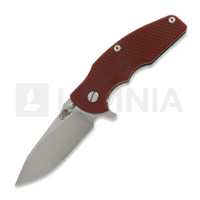 Jurassic Magnacut Slicer Flat Grind, Stonewash Bronze, Red