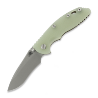 XM-18 3.5 Recurve Magnacut Non-Flipper Battle Bronze Translucent Green G-10