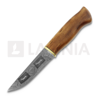 Damascus Knife, reindeer Pattern 2