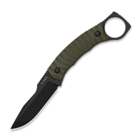 Billy Bones AEB-L, Olive Green G-10, Black PVD & Stonewash