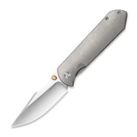 Harpoon Fold Elmax, Gray Titanium, Stonewash/Satin