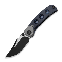 Pioneer Clip Point, Blue Canyon Richlite & Titanium, PVD