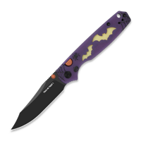 Kizer Cutlery - Pokiman BC 2026 Halloween Special, Black PVD AEB-L, GID G-10 & Acrylic