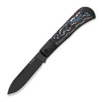Trestle D S90V, Black Aluminum & Fat Carbon, DLC