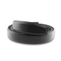 XL Black Leather Gun Belt, no buckle