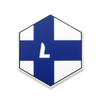 Lamnia - National flag Hexagon Sticker