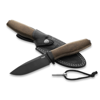 Acha - Green Burlap - Black blade