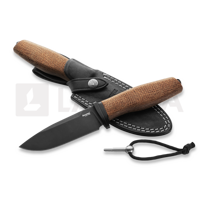 Acha - Natural Burlap - Black blade