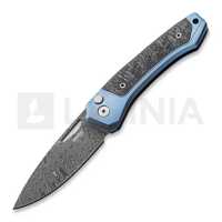 Twain - Damascus - Solid Ti Blue + Solid CF