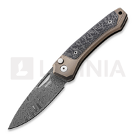 Twain - Damascus - Solid Ti Bronzed + Solid CF