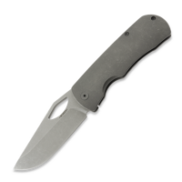 McNees Custom Knives - Little Dixon, Stonewash Smooth Titanium