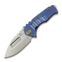 Genesis T S45VN Tumbled DP, Blue w/Bronze HW