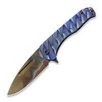Praetorian Slim Flipper S35VN Vulcan DP, Blue 