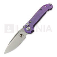 Auto LUDT Gen III Drop Point Purple Haze Slab Titanium