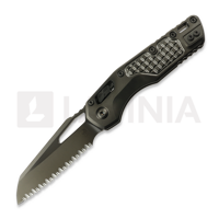 Microtech - MSI DLC Stonewash Frag Pattern, full serrated