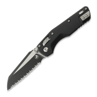 Microtech - MSI Mini Ram-Lok S/E Black Tactical Fluted Aluminum, full serrated