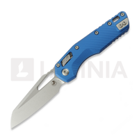 Microtech - MSI S/E, Blue Fluted Aluminum, Stonewash