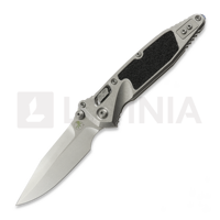 Microtech - Socom Ram-Lok Spear Point Stonewash Textured Inlay, blue accents